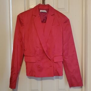 Calvin Klein Women's Vibrant Pink Blazer AND Mini Skirt